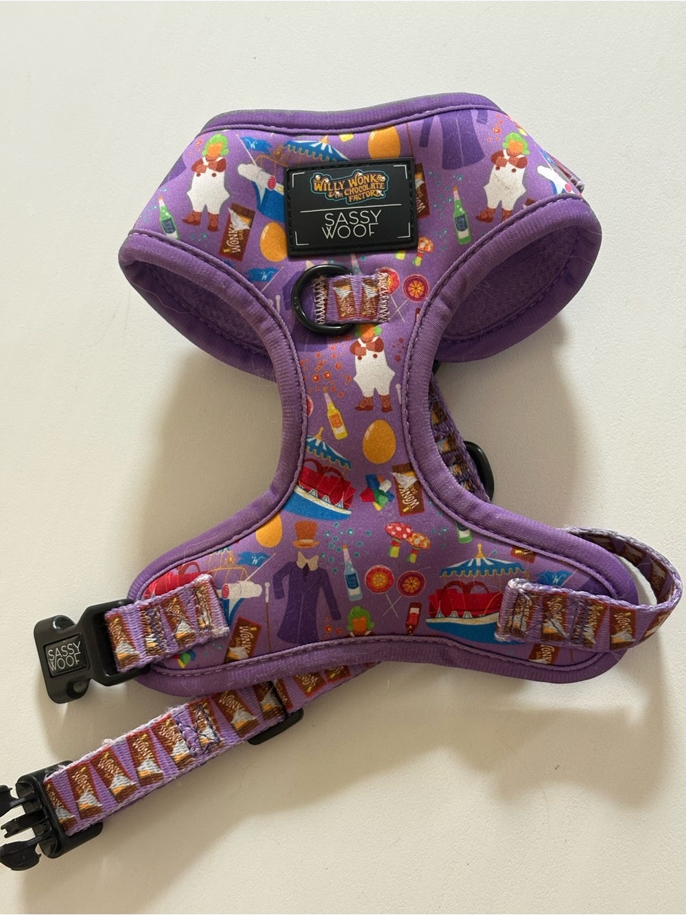 Willy Wonka and the chocolate factory Patterned Dog Harness